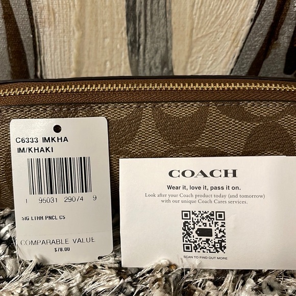 COACH Pencil Case In Signature Canvas NEW! - Picture 4 of 5
